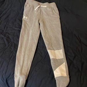 Girls never worn under Armour sweatpants slim leg. Size lg